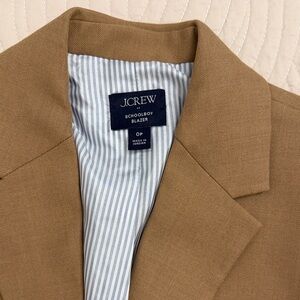 J. Crew Tan Schoolboy Blazer